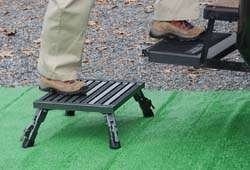 Picture of Safety Step A-10C-G Gray 15" x 19" Large Folding Adjustable Height Step Stool