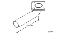 Picture of Cummins A026E097 Exhaust Elbow for Onan RV Generators