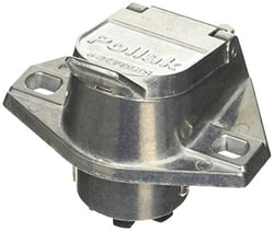 Picture of Pollak 11720EP 7-Way Round Connector Socket Vehicle Side 40 Amp
