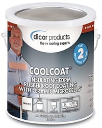 Picture of Dicor RP-IRC-1 Coolcoat Insulating Coating for Rubber RV Roofs 1 Gallon White