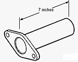 Picture of Cummins A041L816 Exhaust Down Tube for Onan Generators