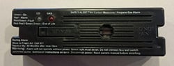 Picture of MTI Industries 35741BL Dual LP Gas and Carbon Monoxide Alarm Surface Mount Black