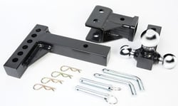 Husky Towing 30001 Adjustable Tri-Ball Mount 2" Receiver Chrome — image 2