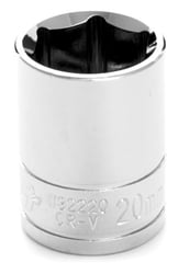 Picture of Performance Tool W32220 1/2 Inch Drive 6-Point Standard Socket 20mm