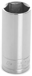 Picture of Performance Tool W38421 3/8" Drive 6-Point Deep Socket 21mm