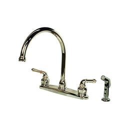 Picture of American Brass CH801GS 8-Inch Deck Mount Kitchen Faucet with Gooseneck Spout and Spray