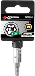 Picture of Performance Tool W36830 1/4" Drive Star Bit Socket T-30