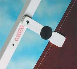 Picture of Powerwinch 902801W Canopy Clamps White 1 Pair RV Awning Rafter Arm Clamps