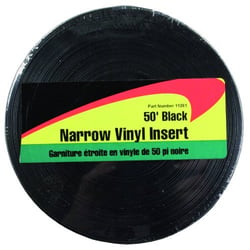 Picture of JR Products 11261 50' Narrow Vinyl Insert Trim - Black