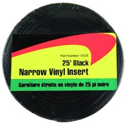 Picture of JR Products 11235 Narrow Vinyl Insert Trim 3/4 Inch x 25 Feet Black