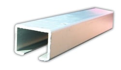 Picture of JR Products 80201 Tan Aluminum Curtain Door Track 96 Inch