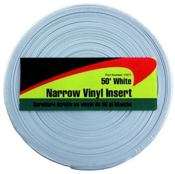 Picture of JR Products 11271 White Narrow Vinyl Insert 3/4 Inch x 50 Feet