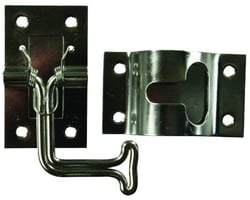 Picture of JR Products 11785 90-Degree T-Style Door Holder Stainless Steel with Mounting Screws
