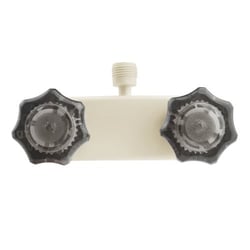 Picture of Dura Faucet DFSA100SBQ RV Shower Faucet 2-Valve Wall Mount Bisque