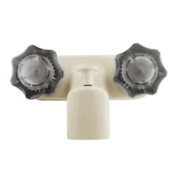 Picture of Dura Faucet DFSA110SBQ Tub and Shower Diverter Faucet with Smoked Knobs, Bisque
