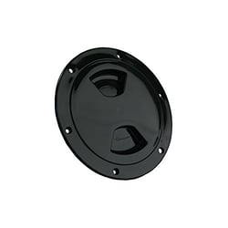 Picture of JR Products 31035 5" RV Access Deck Plate with Lock - Black