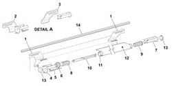Picture of Powerwinch R00731 Left Hand Spring Assembly for SOK II and Omega II RV Awnings