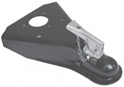 Picture of Husky Towing 87077 Weld-On Trailer Coupler 5000 lb 2-Inch Ball Wedge Latch Black