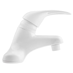 Picture of Dura Faucet DFPL100WT Single Lever Lavatory Faucet White