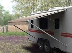 Picture of Powerwinch QJ186B00 Springless Roller Vinyl RV Awning 18' White