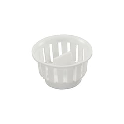 Picture of JR Products 95045 Threaded Sink Basket - White