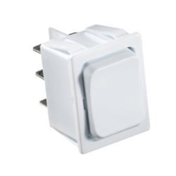 Picture of RV Designer S247 Illuminated Rocker Switch 10A Black with Red Indicator