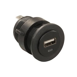 Picture of JR Products 15115 Dual USB Charging Port 2.1 Amp Black