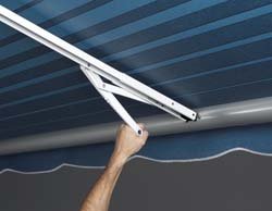 Picture of Powerwinch 902815WHT Carefree Rafter 7 RV Awning Support with Gas Shock Assist White
