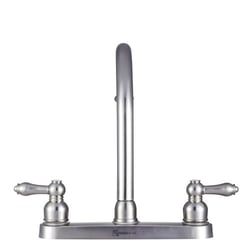 Picture of Dura Faucet DFPK340LSN Non-Metallic Hi-Rise RV Kitchen Faucet Satin Nickel