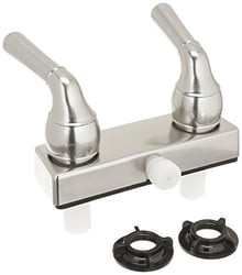 Picture of American Brass U-YNN53VBN 4" RV Shower Valve with Teapot Handles Brushed Nickel