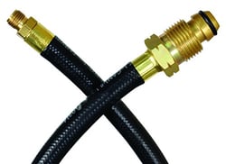 Picture of JR Products 07-30655 OEM Propane Pigtail Hose 36 Inch POL to 1/4" Inverted Flare