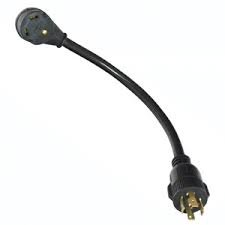 Picture of Valterra A10-G30430 Generator Adapter Cord 12 Inch 4-Prong 30A Twist Lock