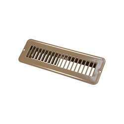 Picture of JR Products 02-28935 Undampered Floor Register 2" x 10" Brown Steel