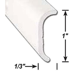 Picture of AP 021860028 Short Leg Non-Insert Trim Molding 8' Black Aluminum