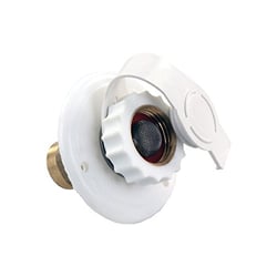 Picture of JR Products 62135 RV Fresh Water Flange with Check Valve White