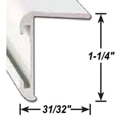Picture of AP 021852038 Aluminum Left Leg Corner Molding Mill Finish 8 Foot
