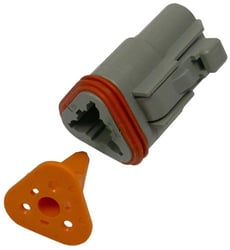 Picture of Pico Wiring 5993PT 3-Way Deutsch Male Connector Housing and Wedgelock Set