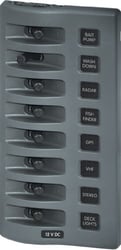 Picture of Blue Sea Systems 4309 WeatherDeck Waterproof Switch Panel 8 Position 12V