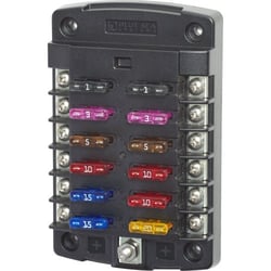 Picture of Blue Sea Systems 5034 12-Circuit Blade Fuse Block with Screw Terminals