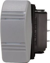 Picture of Blue Sea Systems 8275 Contura DPDT Rocker Switch Gray Water Resistant
