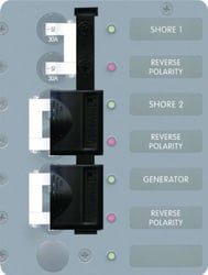 Picture of Blue Sea Systems 4126 AC A-Series Circuit Breaker Lockout Slide 3 Position 2 Pole