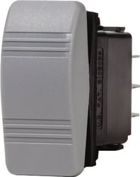 Picture of Blue Sea Systems 8219 Contura DPST Water Resistant Rocker Switch Gray