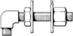 Picture of Teleflex HF5513 SeaStar Bulkhead Fitting Kit for Single Cylinder 3" Transom