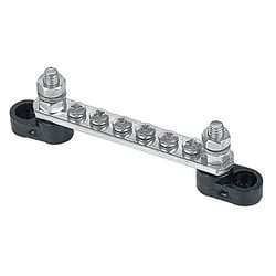 Picture of BEP Marine BB-6W-2S/DSP Pro Installer Bus Bar 6-Way 100A 2 Studs Red/Black Cover