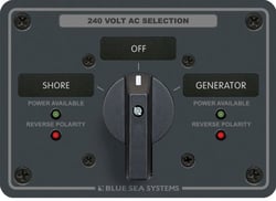 Picture of Blue Sea Systems 8363 AC Rotary Switch Panel 240VAC 65A 3-Pole
