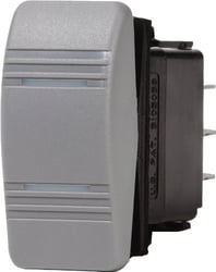 Picture of Blue Sea Systems 8220 Water Resistant Contura III Switch Gray On-Off-On DPDT