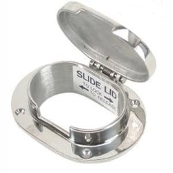 Picture of Whitecap Industries 6008HC Hinged Chain and Rope Deck Pipe 3-7/8" x 2-1/2"