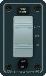 Picture of Blue Sea Systems 8263 Contura Single Bilge Pump Control Panel with Fuse Holder