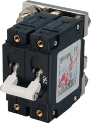 Picture of Blue Sea Systems 7269 C-Series Toggle Circuit Breaker 200A White Double Pole