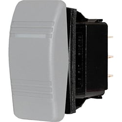Picture of Blue Sea Systems 8218 Contura DPST Rocker Switch Gray